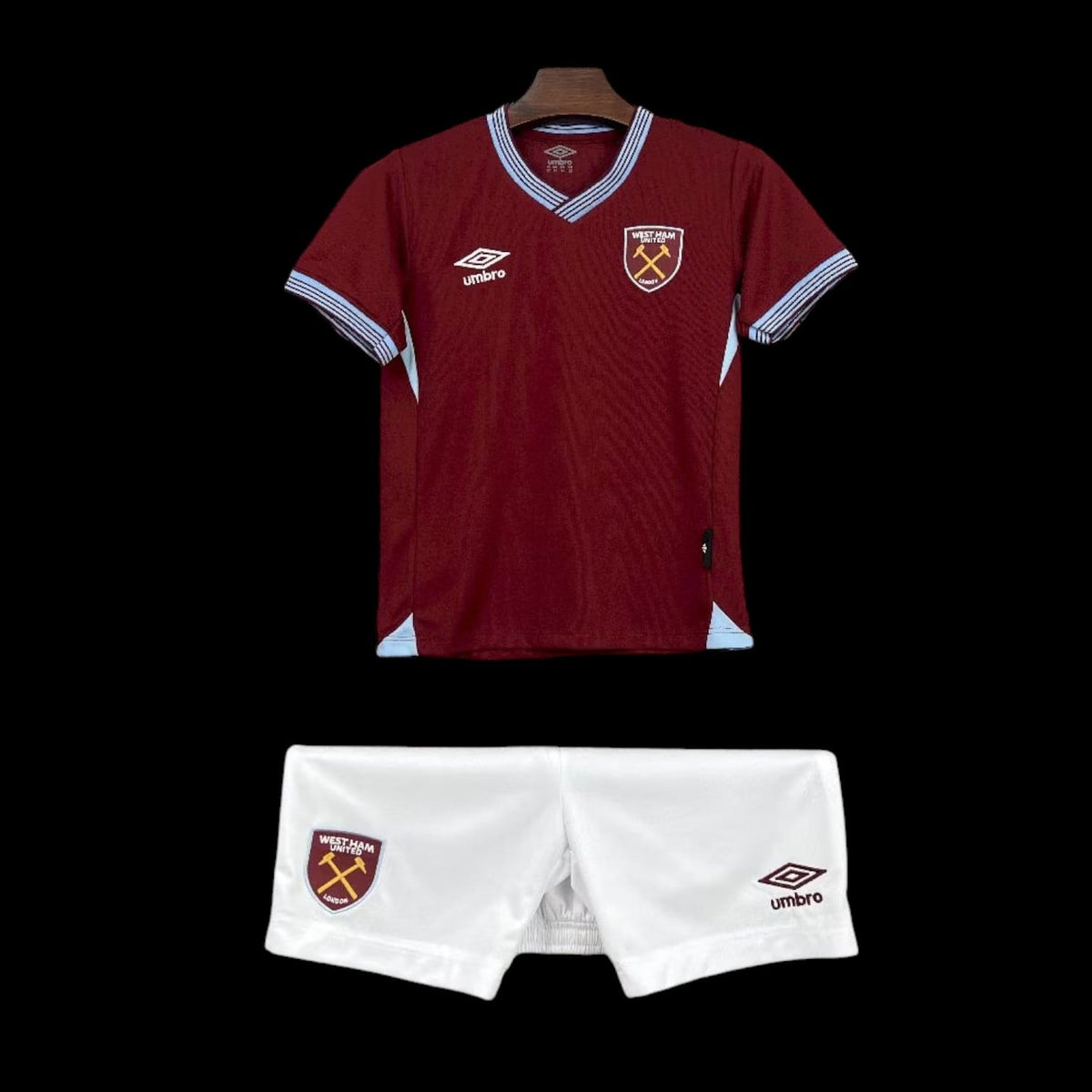 Maillot enfant West Ham 25/26 version fan — vue face