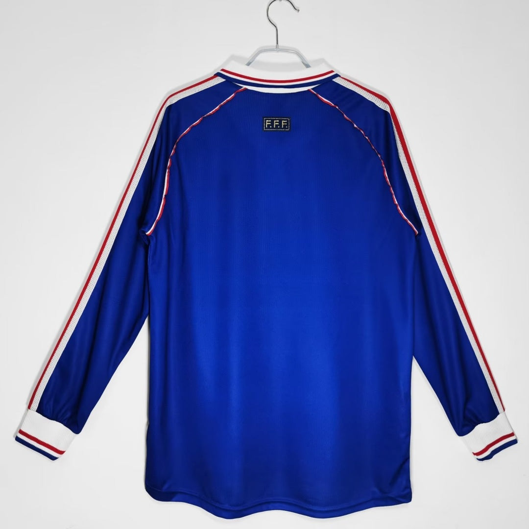 Maillot manches longues Équipe de France 1998 version fan — vue dos