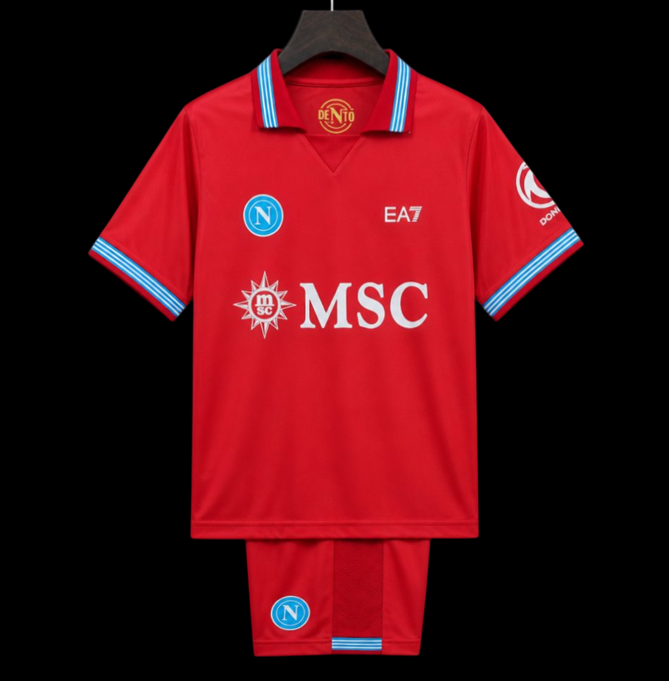Maillot enfant Naples 26/27 version fan — vue face