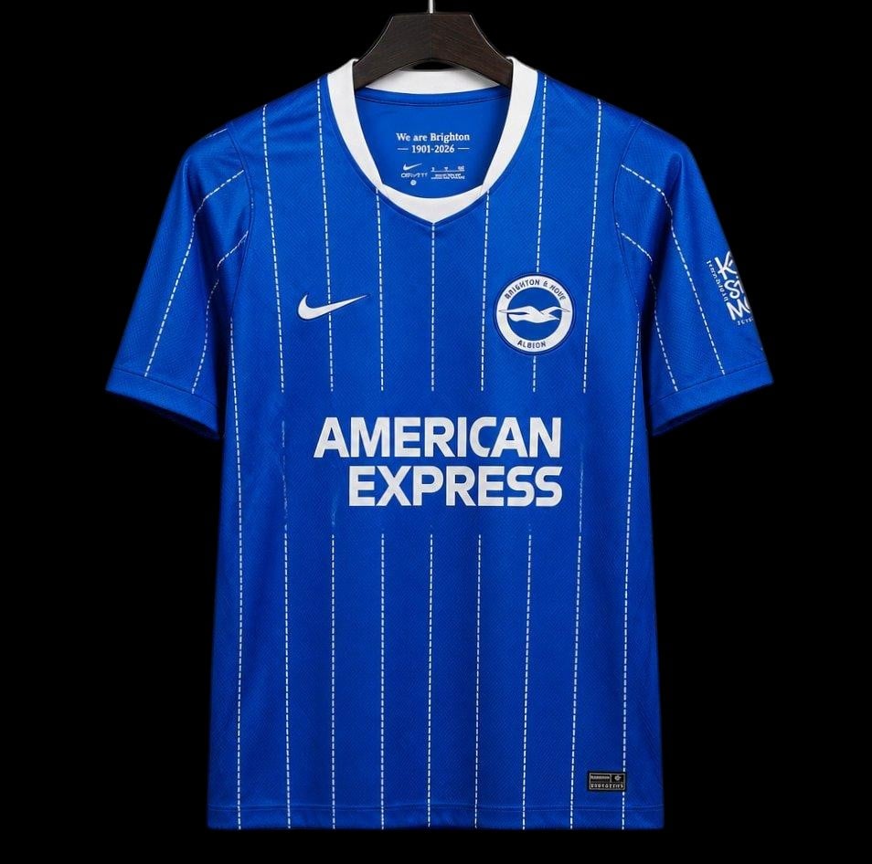 Maillot Brighton 26/27 version fan — vue face