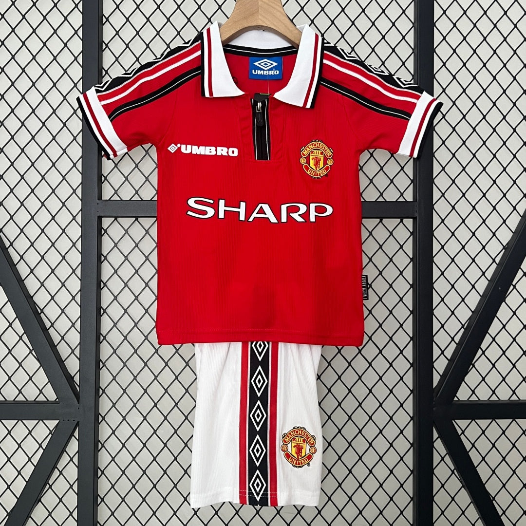 Ensemble enfant Manchester United 98/99 version fan — vue face