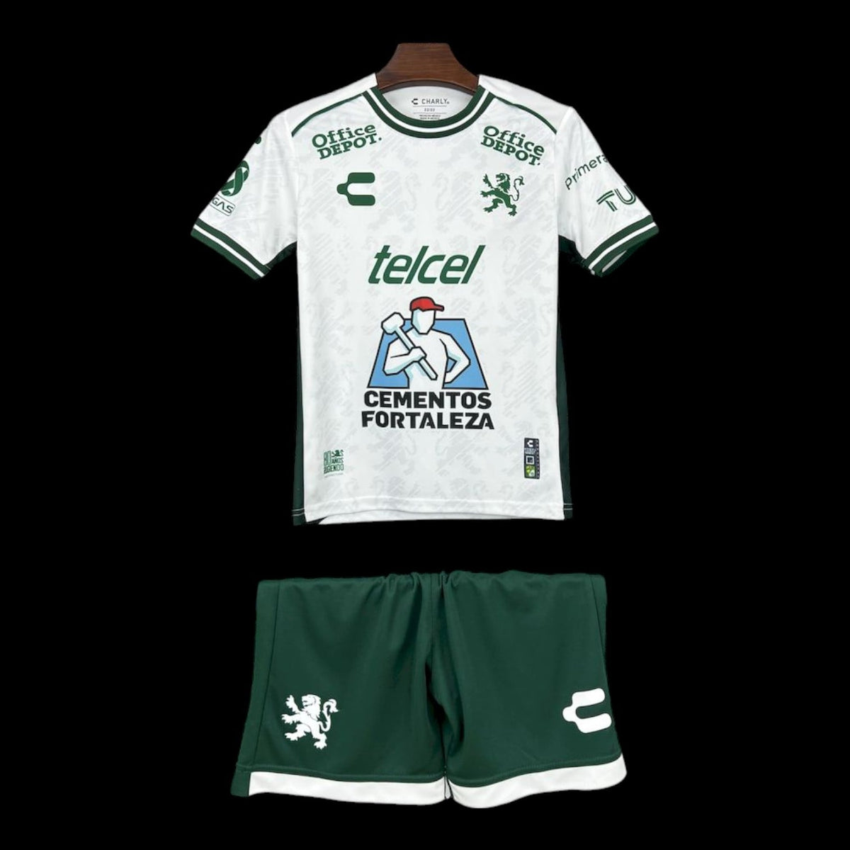 Maillot enfant Club León 25/26 version fan — vue face