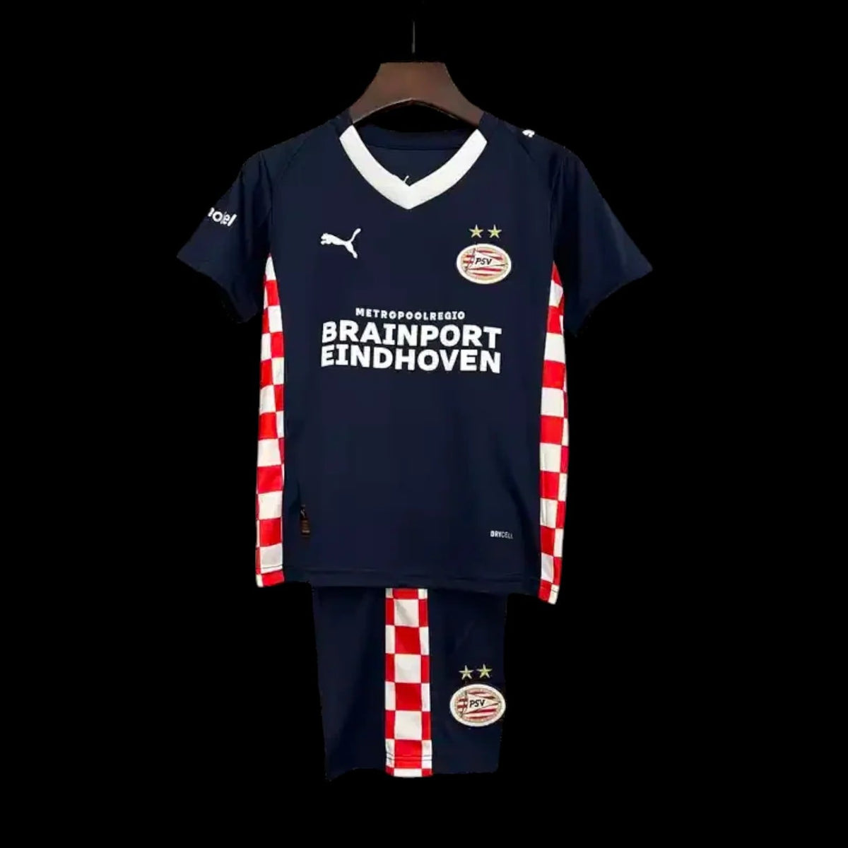 Maillot enfant PSV Eindhoven 25/26 version fan — vue face