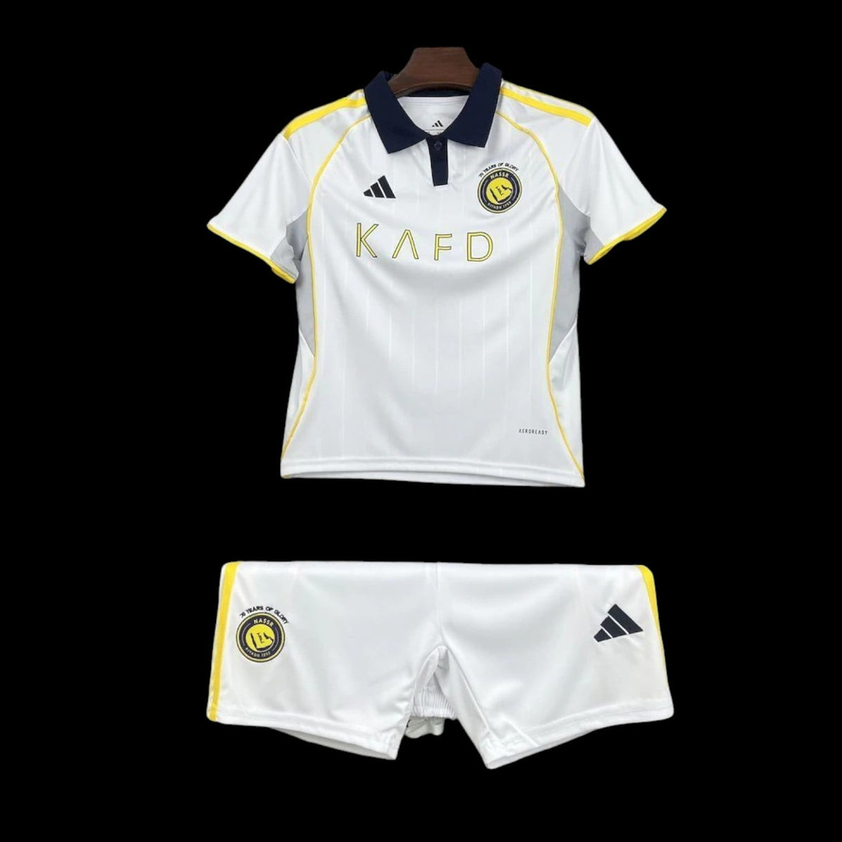Maillot enfant Al Nassr 25/26 version fan — vue face
