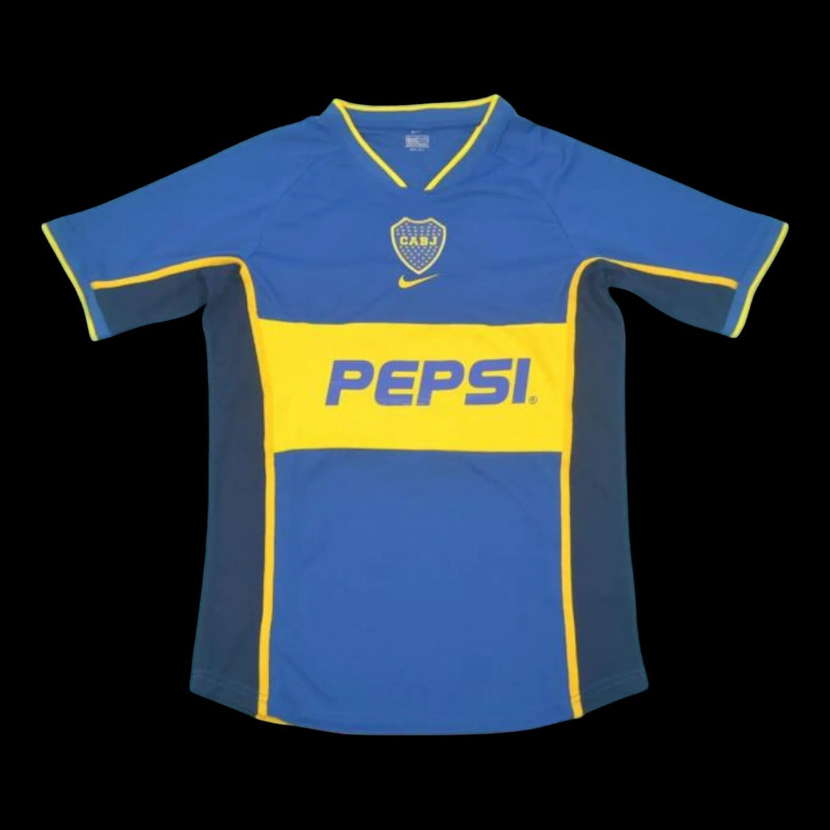 Maillot Boca Junior 2002 version fan — vue face