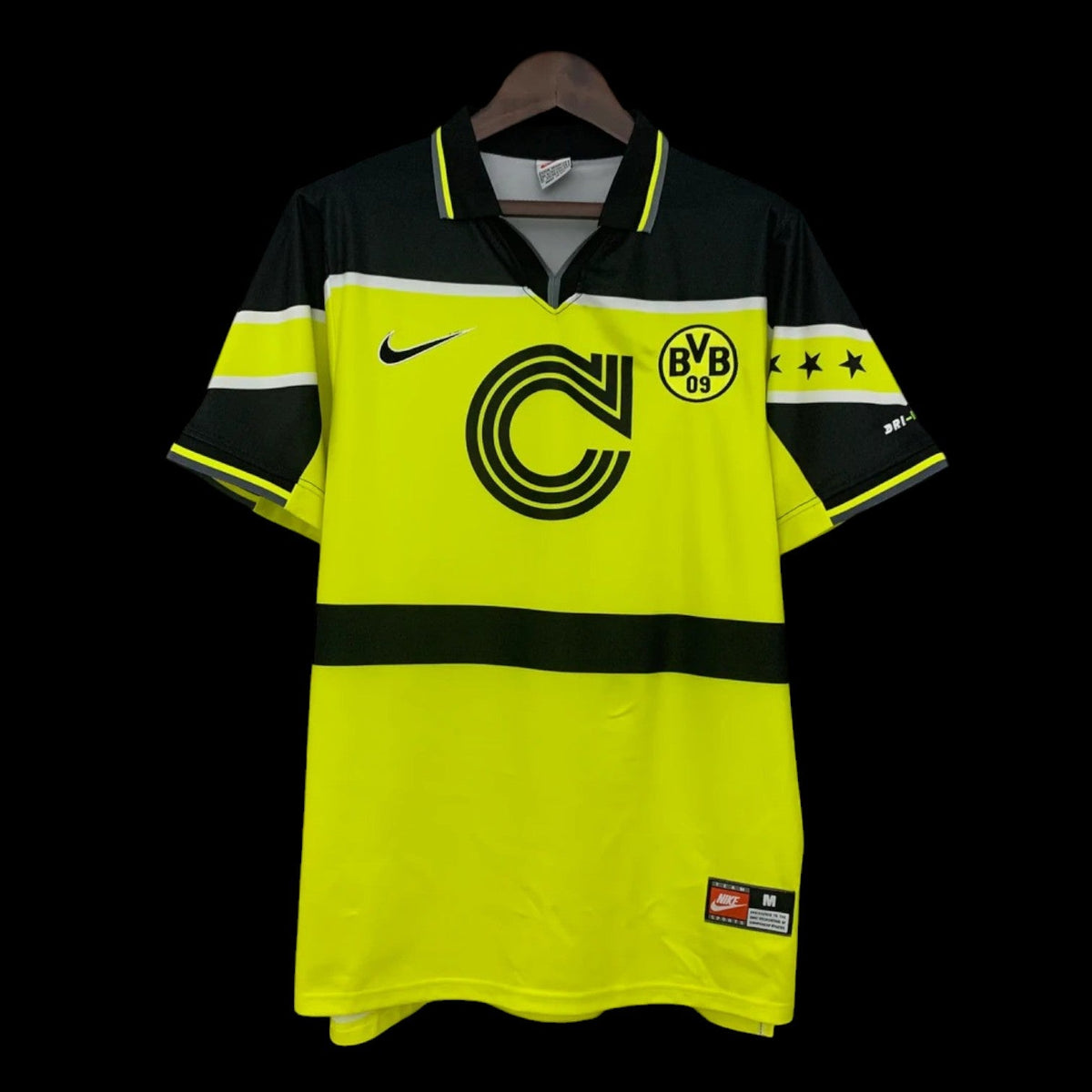 Maillot BVB Dortmund 96/97 version fan — vue face