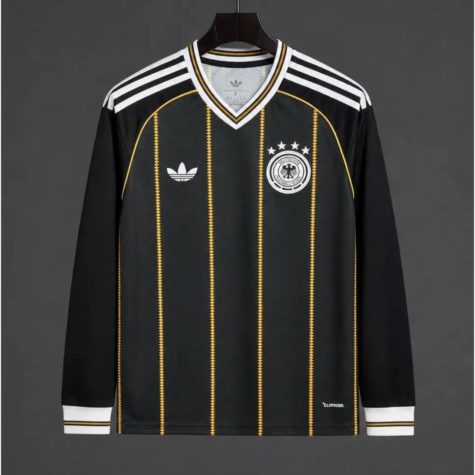 Allemagne Coupe Du Monde 2026 Concept Noir Manches Longues