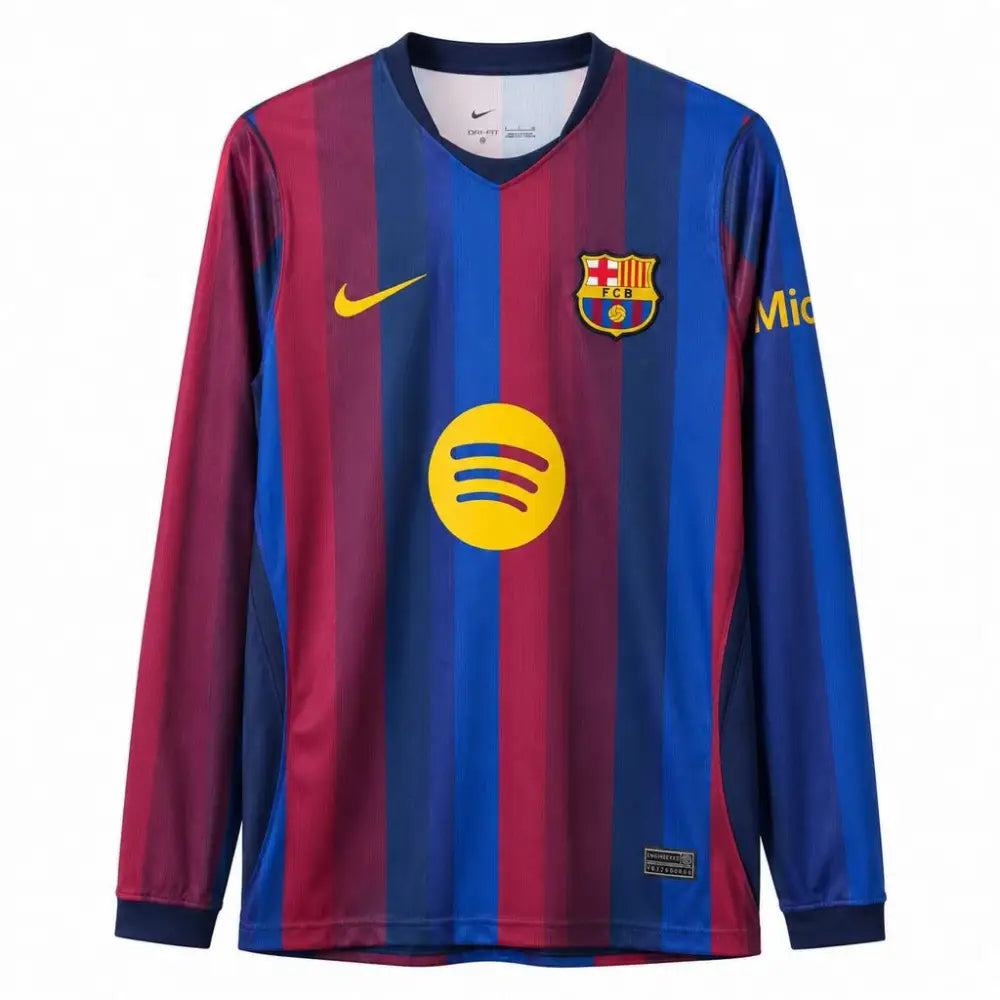 Fc Barcelone Domicile Manches Longues 26/27